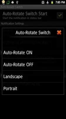 Auto-Rotate Switch android App screenshot 1