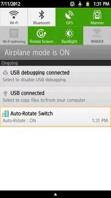 Auto-Rotate Switch android App screenshot 2