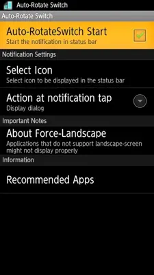 Auto-Rotate Switch android App screenshot 3